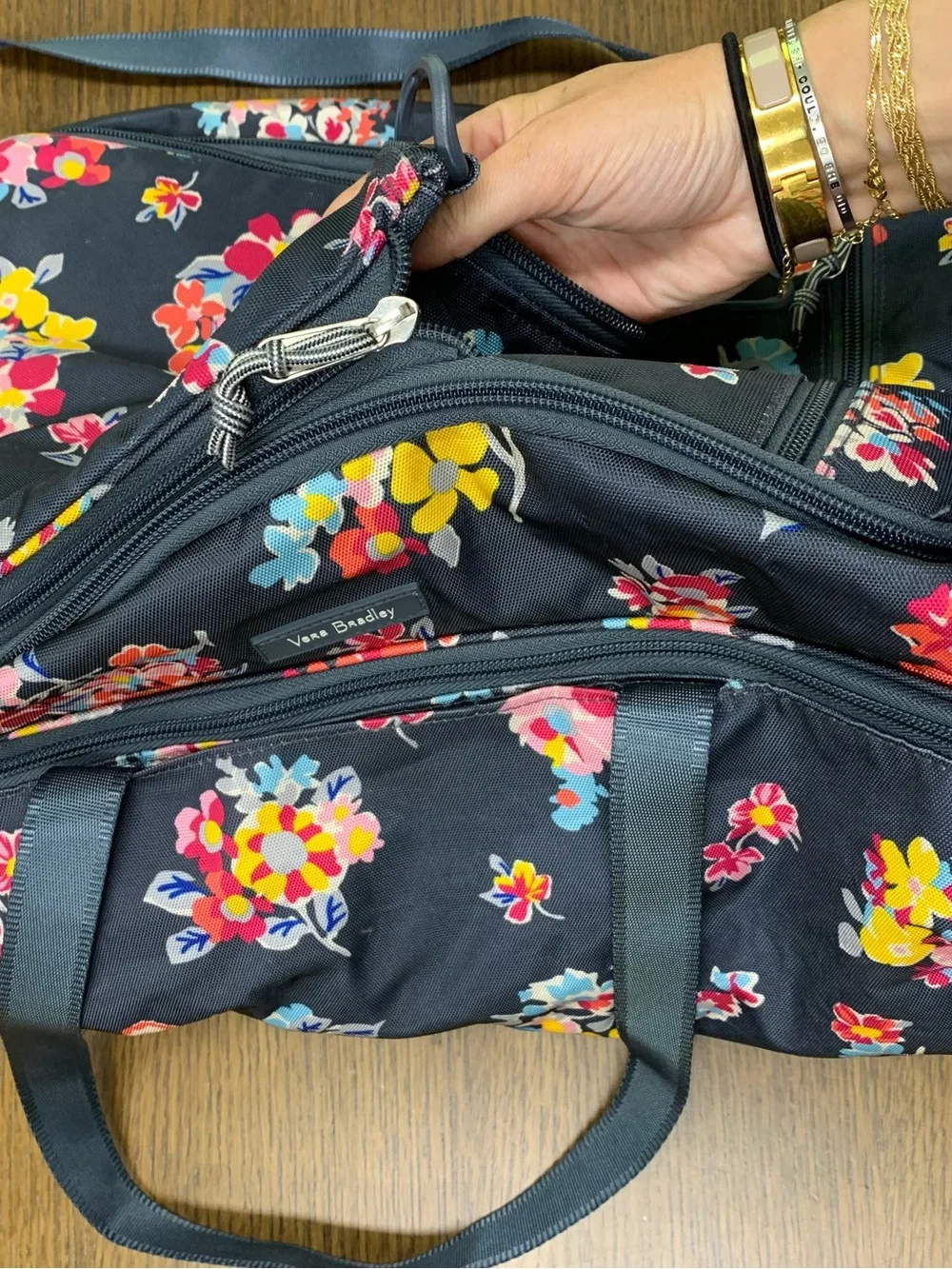 NWOT Vera Bradley Lighten Up XL Floral Duffel Backpack